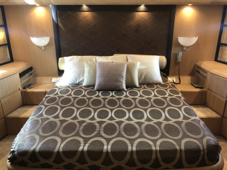 Interior of the Limitless yacht