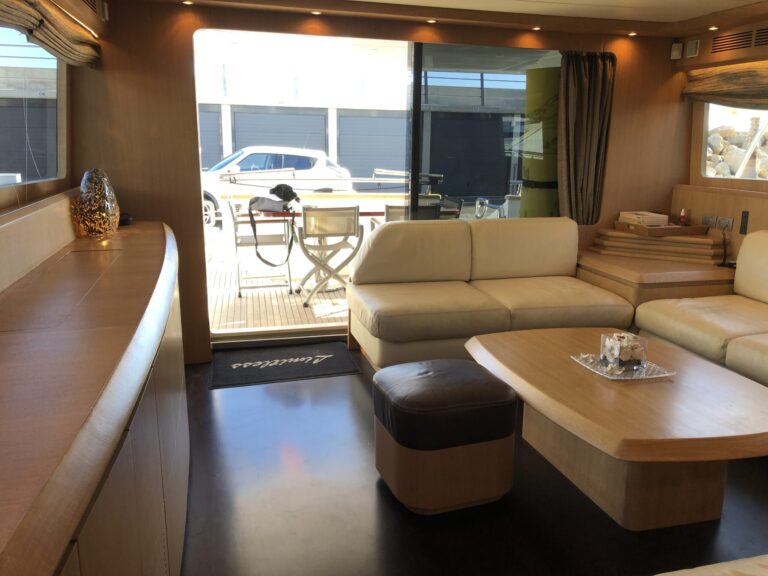 Swim platform of the Limitless yacht