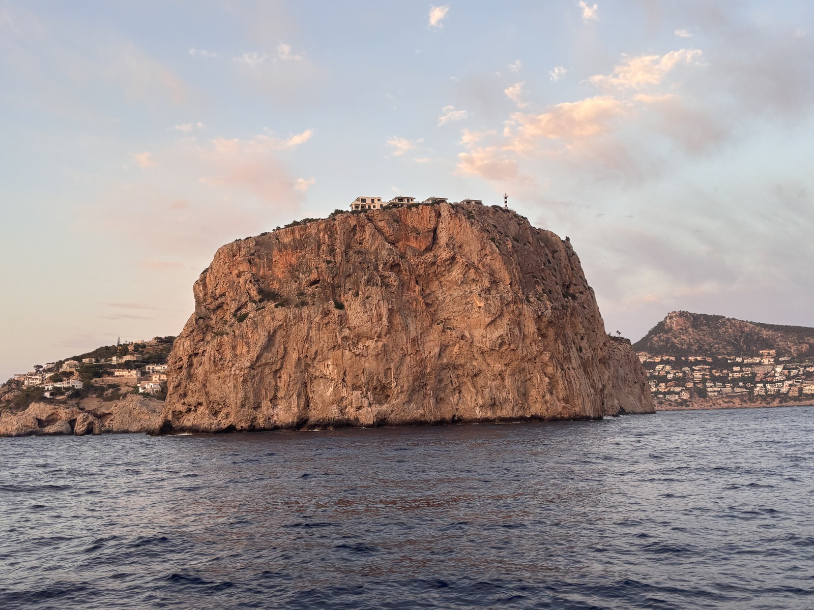 Coastal rock landmark off southwest Mallorca at dusk from Limitless